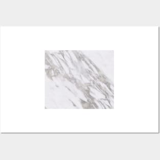 Silver pearl marble Posters and Art